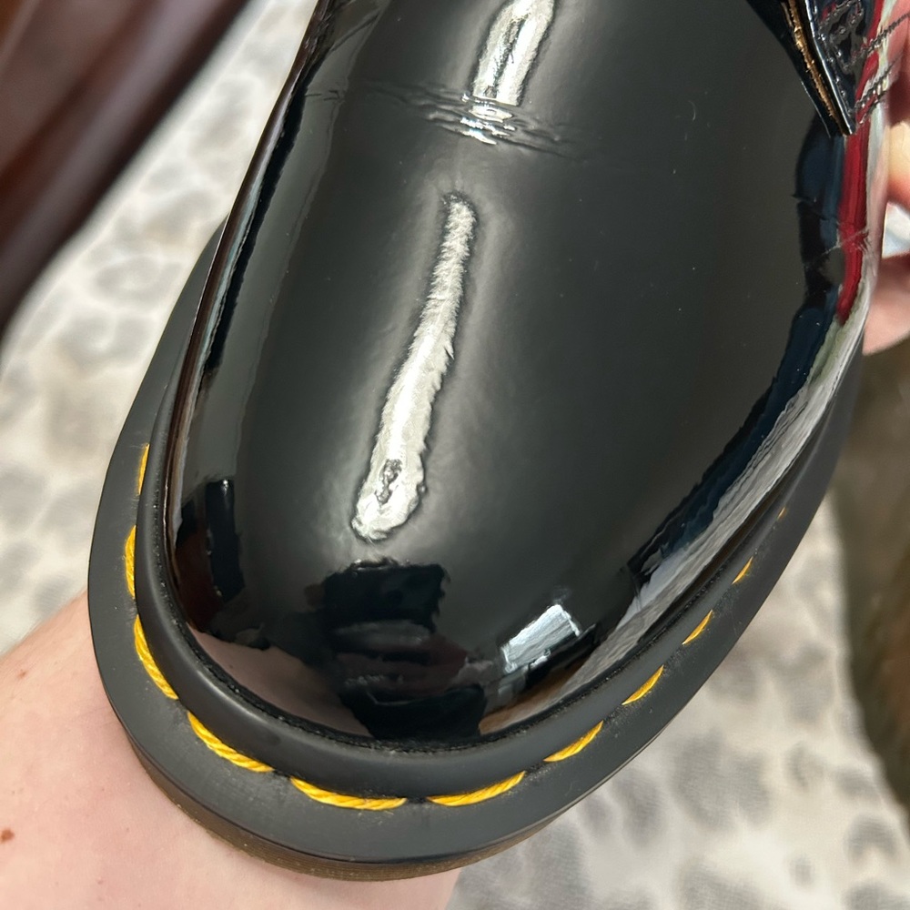 Dr. Martens Black Patent Oxford Shoes with Glossy Finish - Picture 7 of 10